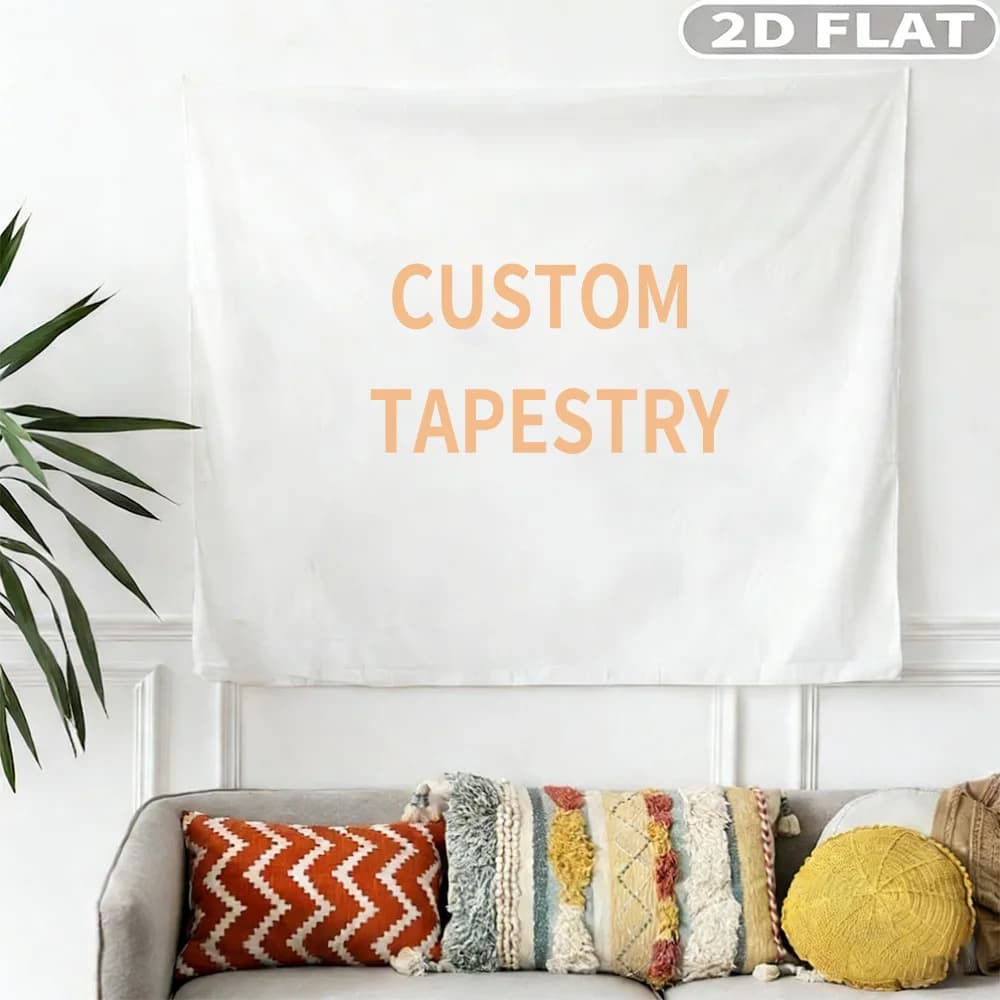 1pc Custom 2D FLAT Tapestry, Polyester Hanging Backdrop Banner, Ideal for Room Living Room Bedroom Wall Decorations