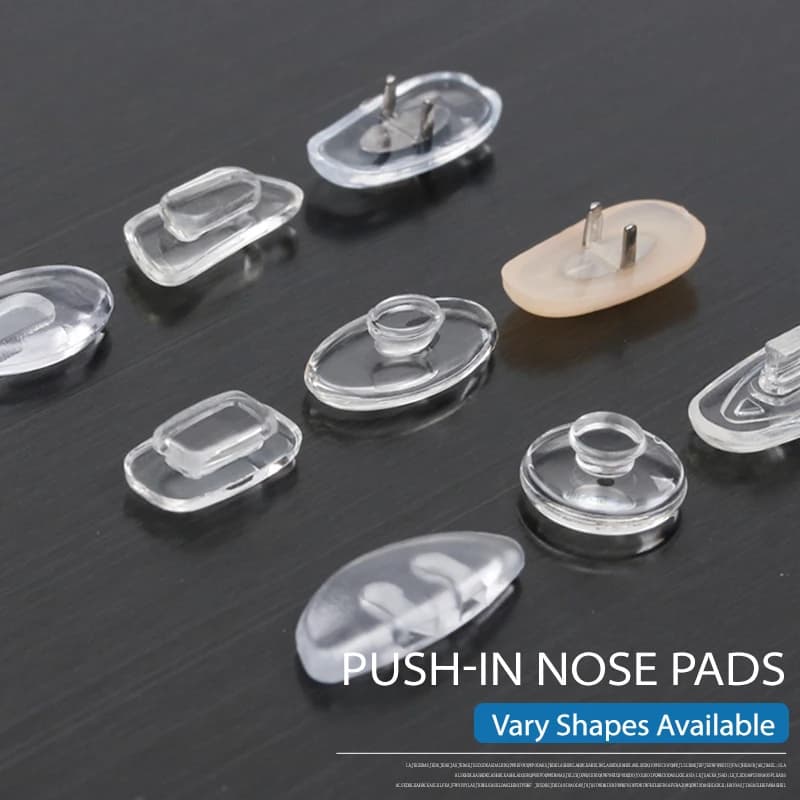5 paia di occhiali in silicone occhiali da sole naselli occhiali antiscivolo naselli trasparenti accessori per occhiali