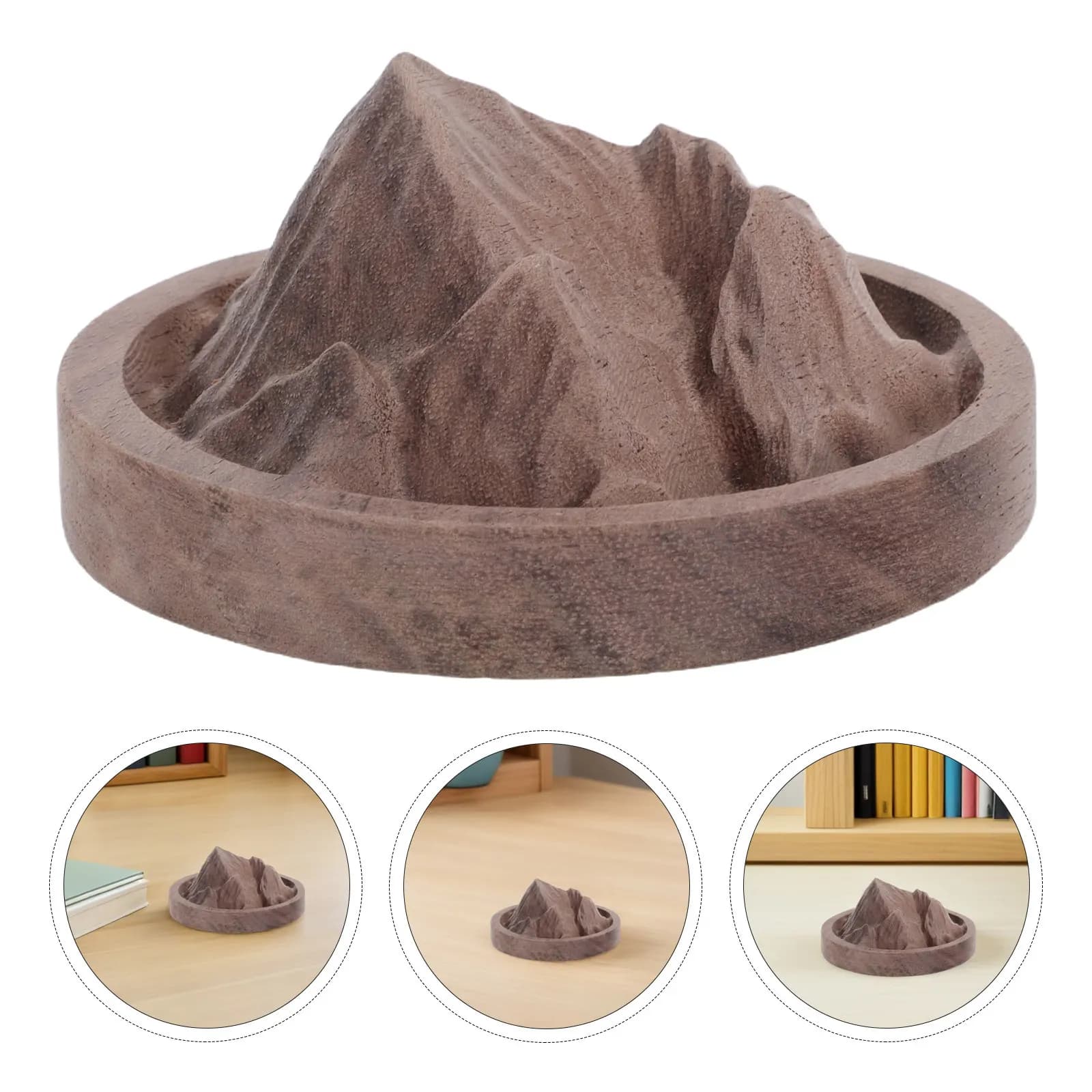 Diffusore di Oli Essenziali in Legno a Forma di Scultura, Elegante Deodorante per Auto e Casa, per Aromaterapia