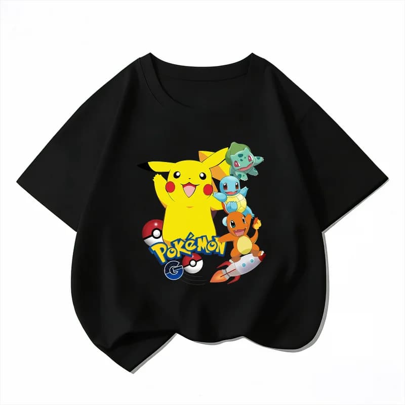 2026 Autumn Winter Cute Pikachu Printed Kids Hoodie Unisex Boys Girls Warm Casual Hooded Sweatshirt
