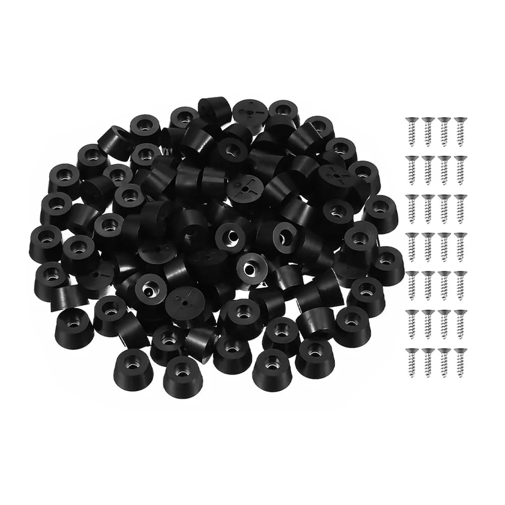 100 pcs non-slip rubber chair leg table support foot cutting rubber feet for anti-slip bearings
