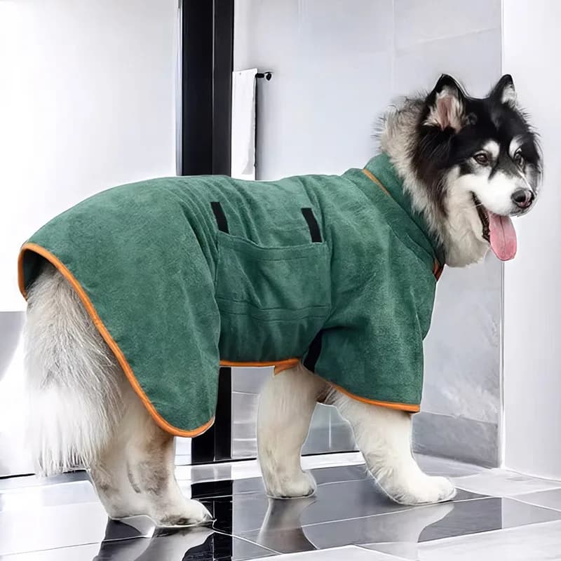 Super Absorbent Pet Towel Large Size Dog Bathrobe All-over Wrap Quick Towel Breathable for Cleaning all year round Dog Towel