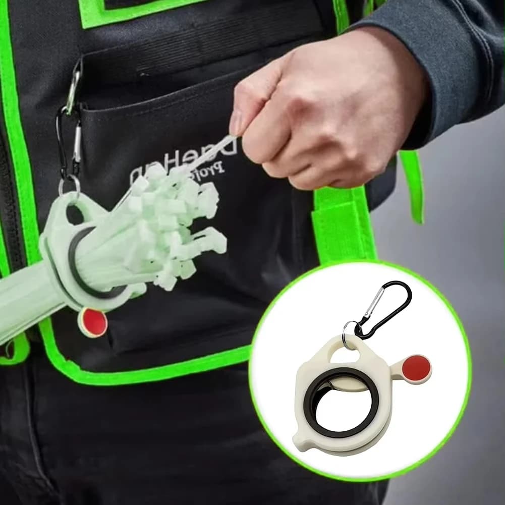 Organizzatore Portatile per Fascette Fluorescenti TINSOL, Porta Fascette Elettriche, Strumento di Stoccaggio per Elettricisti