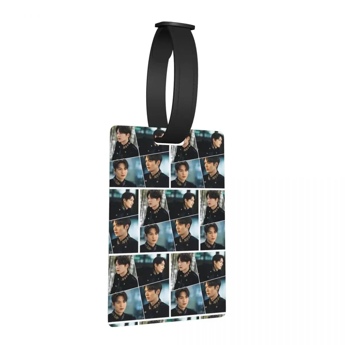 Lee Min Ho The King Bello collage Etichette per bagagli Valigia da viaggio Bagagli portatili Etichetta d'imbarco Porta etichette ID Nome Indirizzo
