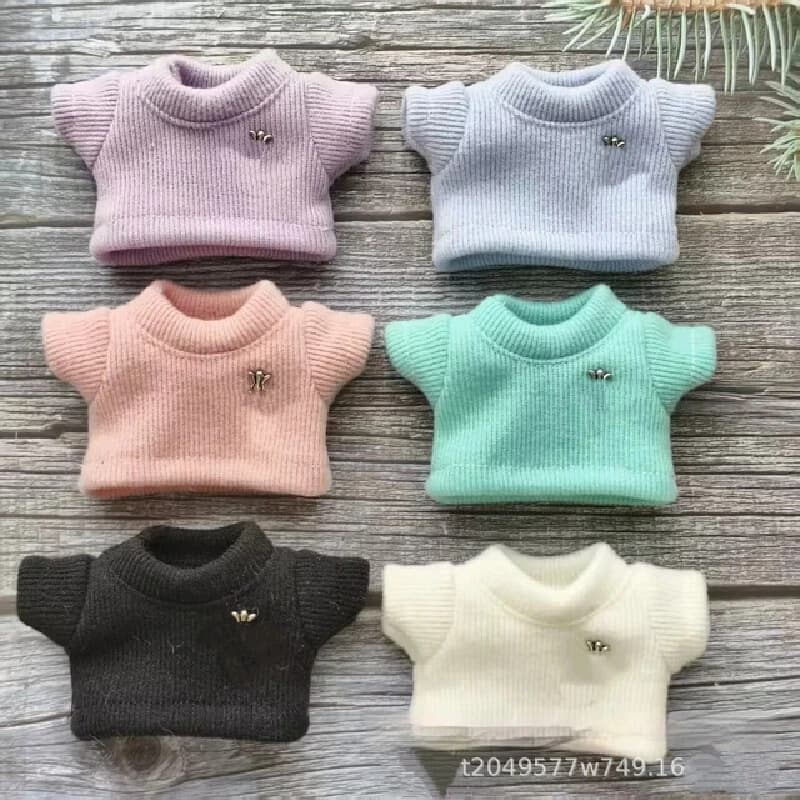 Solo vestiti, nessuna bambola per Labbuwa prima seconda e terza generazione Bubba Macaron Blind Box Sitting Party set cappello lavorato a maglia regalo