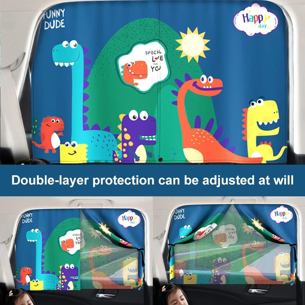 Auto Windows Sun Visor Anti-Mosquito Cover For Kid Universal Car Curtains Magnetic Curtain Car Side Window Sunshade Car Styling