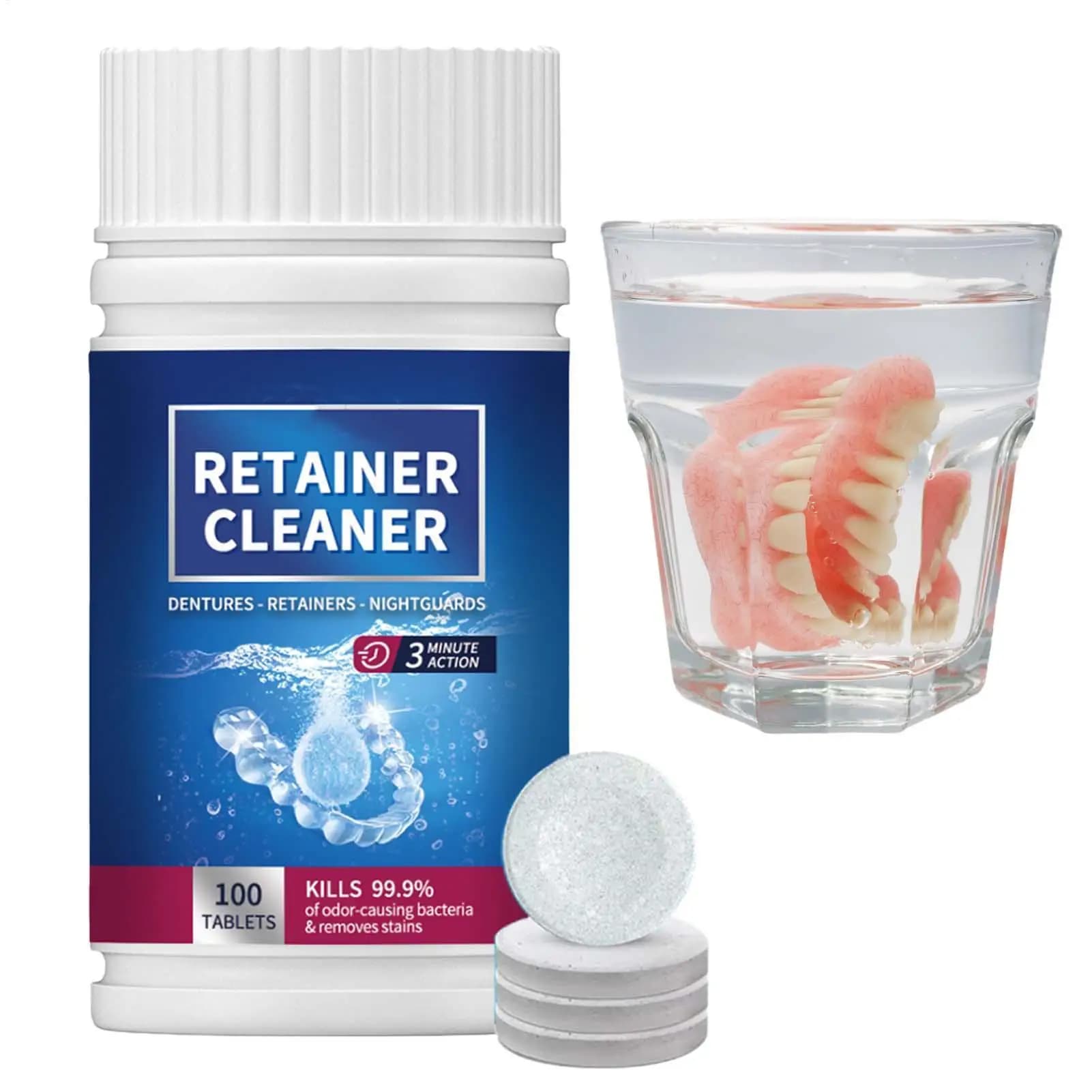 Compressed for cleaning fake teeth for detergent stoppers Household removes bad smells Macchie discoloration Fresh food