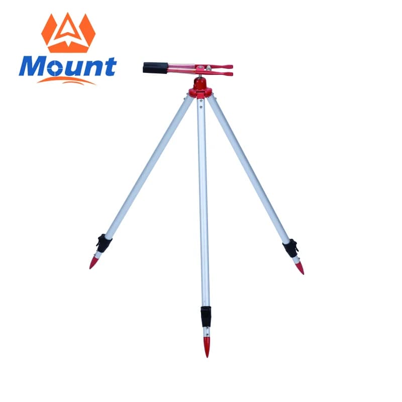 Tripod with prism pole for quick release clamp detection for GPS prism pole