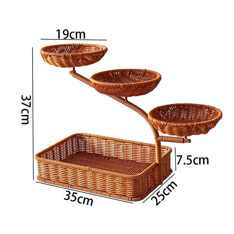 Creativo Benvenuto Pigna Portafrutta Cesto di frutta multistrato Stile cinese Soggiorno Display Snack Caramelle Vassoio di frutta secca