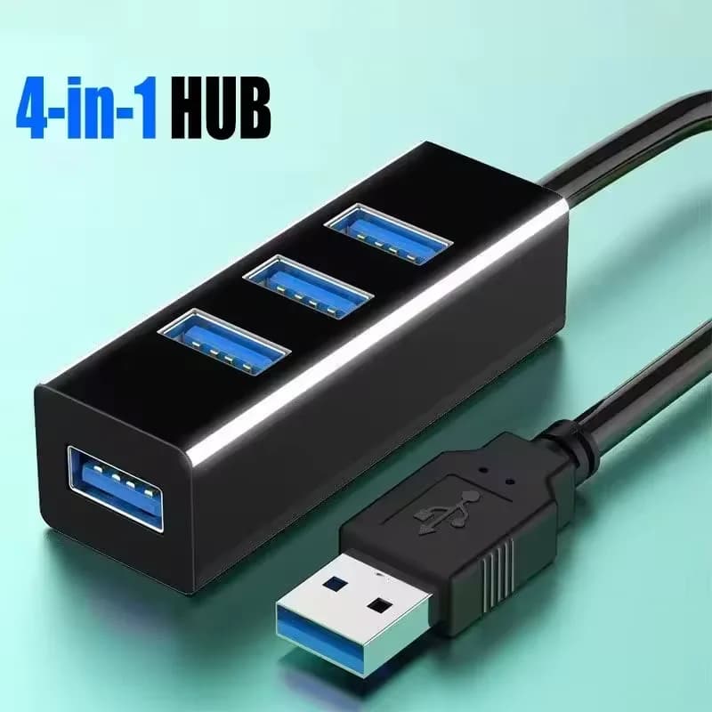 Hub USB 2.0 Hub Cavo USB ad alta velocità a 4 porte Divisore Cavi di prolunga per caricabatterie Adattatore splitter USB per accessori per computer PC