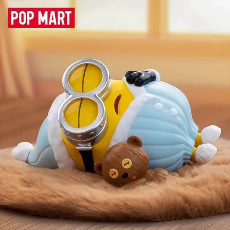 POP MART Minions Lazy Every Day Series Blind Box Toys Kawaii Anime Figure Sorpresa Scatola casuale autentica Scatola misteriosa Regalo per ragazze
