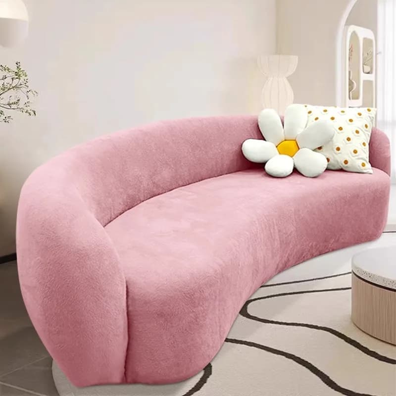 Fodera per divano componibile jacquard Boho Fodera per divano curva semicircolare elasticizzata a forma di protezione per divano per cani