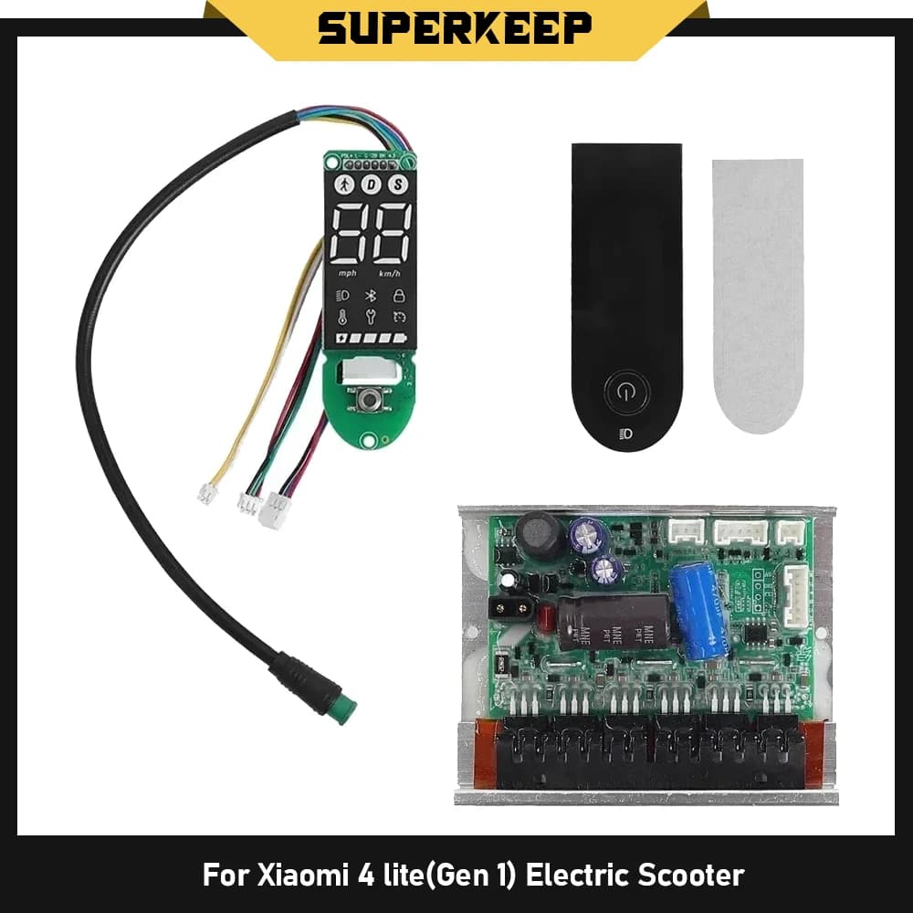 Solo Controller per Monopattino Elettrico Xiaomi 4 Lite Gen 1, Scheda Madre, Pannello Display, Schermo, Copertura Cruscotto, Set di Parti