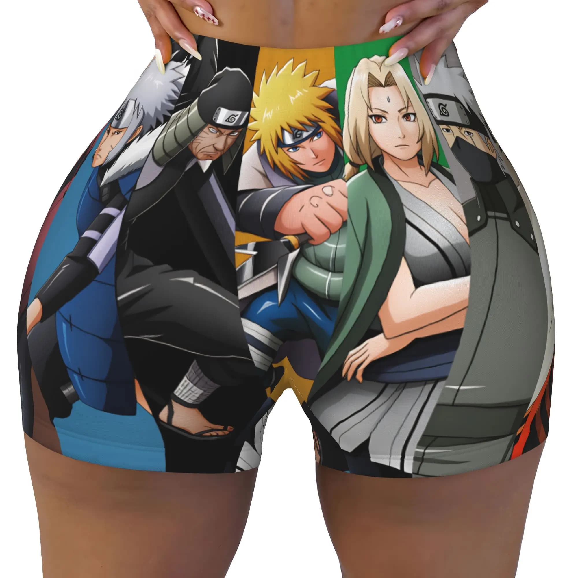 Hashirama Senju Naruto Tobirama Workout Running Volleyball Shorts Women Hiruzen Sarutobi Gym Yoga Shorts