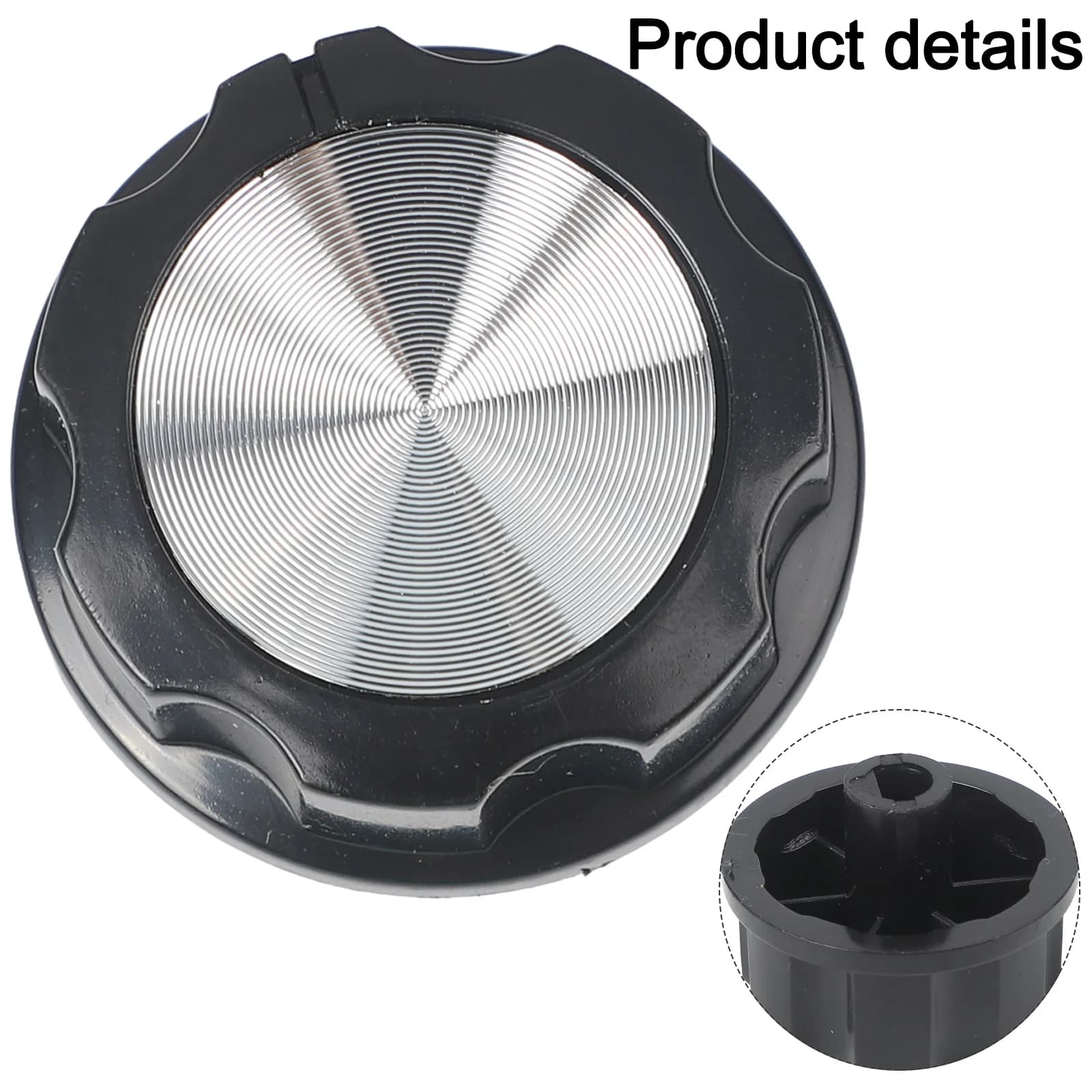 Kitchen Appliance Knob Replacement 2PCS for Air Fryer Oven Stove Timer with 6mm Center Shaft Hole 35x35mm Compact Design