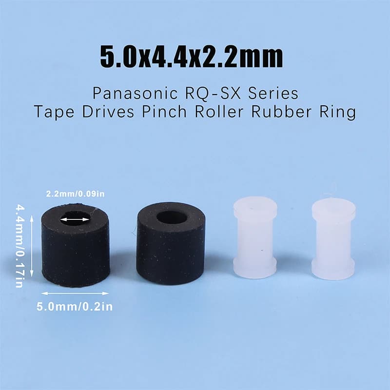 2 pezzi anello di gomma del rullo di presa per Panas serie RQ-SX Walkman cassetta deck registratore di azionamento audio lettore stereo parte