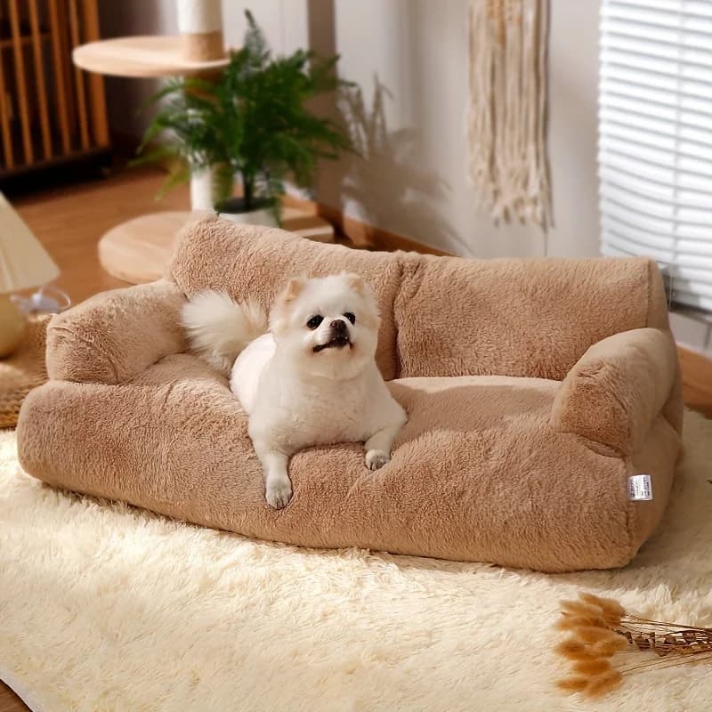 Divano letto per animali domestici in peluche, bestseller, confortevole - Lavabile, morbido e caldo, per cani e gatti, comodo per tutte le stagioni.