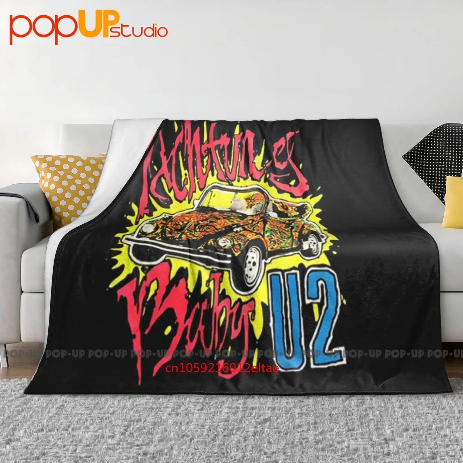 U2 Achtung Baby 01 Coperta ultra morbida trapunta invernale Copridivano Copriletto