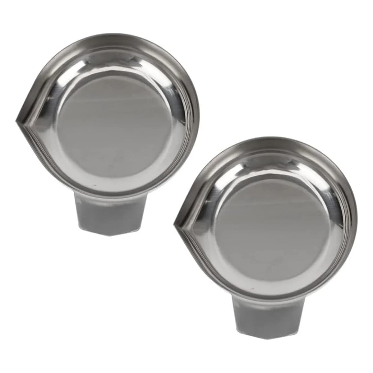 New Weigh Boats Scale 2pcs Weighing Boats Stainless Steel Scale Tray Weighing Plate Lab Dish Containers Weight Tray