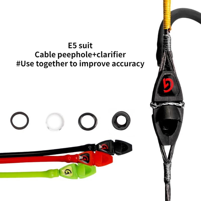 1 pezzo 1E5 arco compound cavo spioncino in grado di essere installato con chiarificatore arco e freccia tiro con l'arco attrezzature