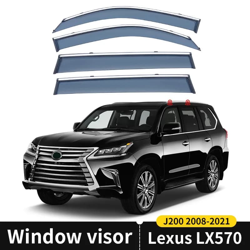 Per Lexus LX500 LX450 LX470 570 600 LX500d Finestra di Automobile Visiera Tenda Shelter Parabrezza Finestrino Laterale Pioggia Parasole Accessori