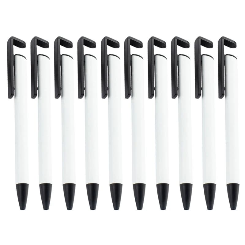 Penna a sublimazione con penna a sfera retrattile a trasferimento termico da 10 pezzi vuota per penna a sfera con stampa completa