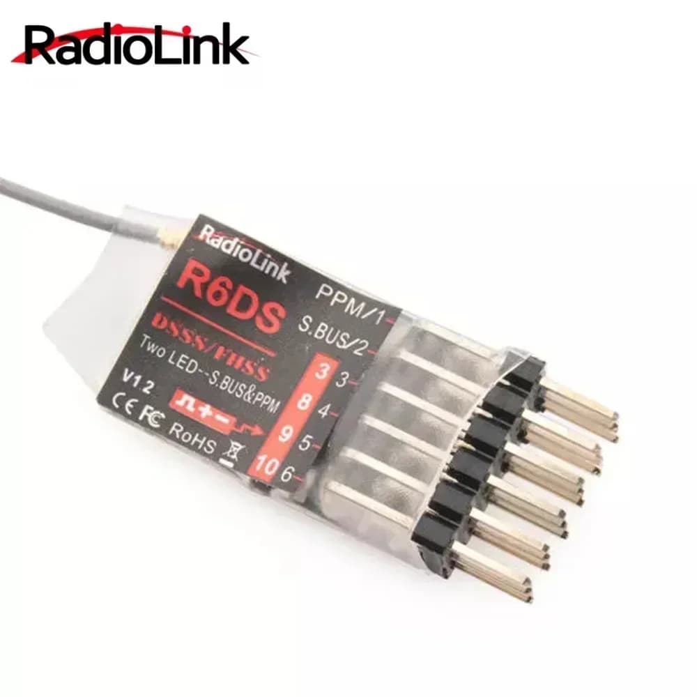 Radiolink R12DSM R12DS R9DS R8FM R8EF R8FM R6DSM R6DS R6FG R6F Ricevitore RC Segnale 2.4G per Trasmettitore RC