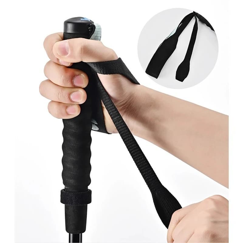 Professional Trekking Sticks for Outdoor Portable Trekking Wheels Ultralight Carbon Fiber Folding Telehandler