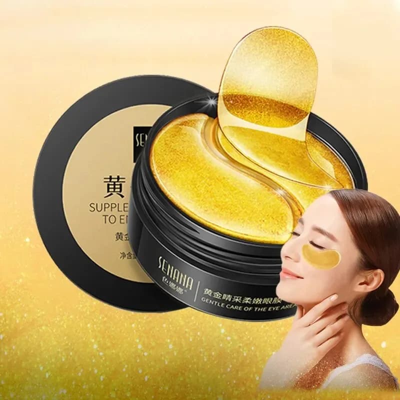 60 pieces mask for golden moisturizing eyes alleviate eye fatigue nourishes the eye area mask for eyes in crystal of collagen korean masks for skin care