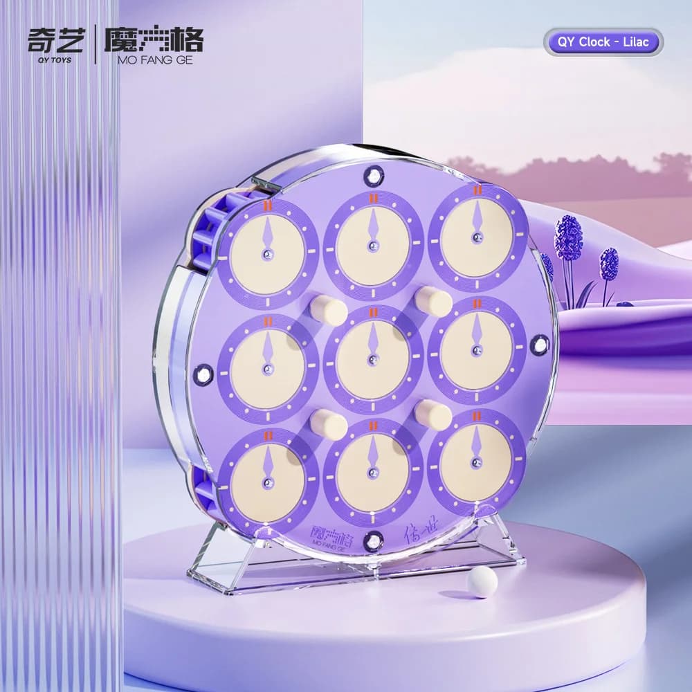 [JudyCube] QiYi Orologio Lilla Puzzle Qiyi Orologio magnetico Qiyi Chuanshi Orologio Cubo Puzzle Velocità Magnete Orologio Giocattoli educativi Regalo