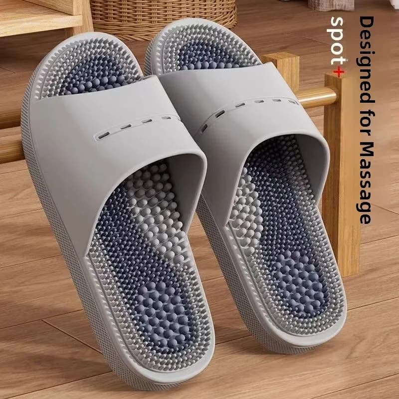 Pantofole da massaggio per interni Pantofole da bagno antiscivolo da uomo Comfort per la casa Piede Bot Pantofole per punti di agopuntura Sandali estivi leggeri