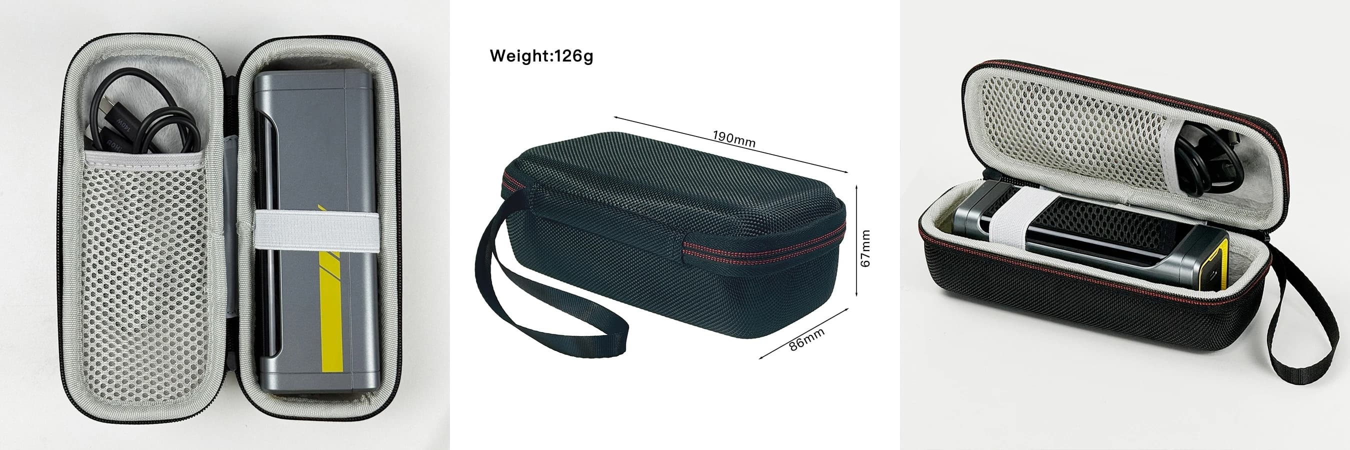 EVA Hard Travel Carrying Case for AOHI 210W 10000mAh power bank Portable Charger Protective Storage Bag
