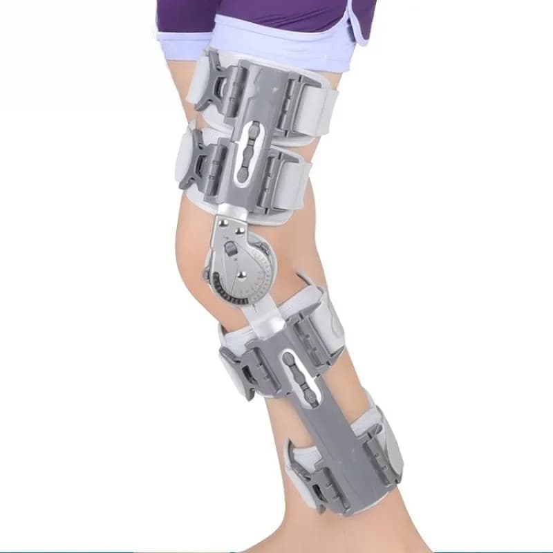 Tutore per ginocchio, tutore regolabile per ginocchio dopo frattura alla gamba, tutore per ginocchio per lesioni ai legamenti