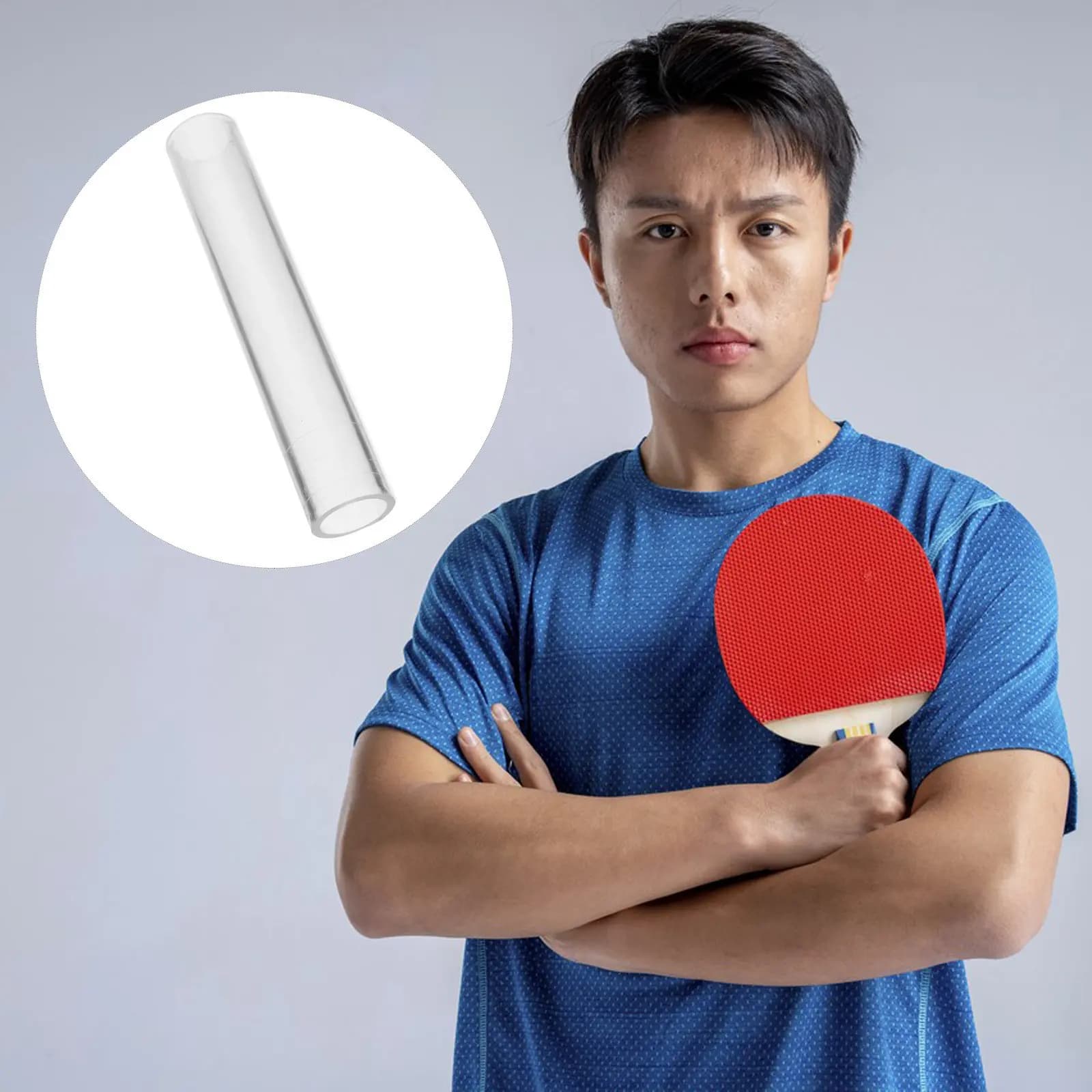 Professional Ping Pong Bat Rubber Roller Stick for Tennis Racket Rubber Replacement and Installation Lightweight