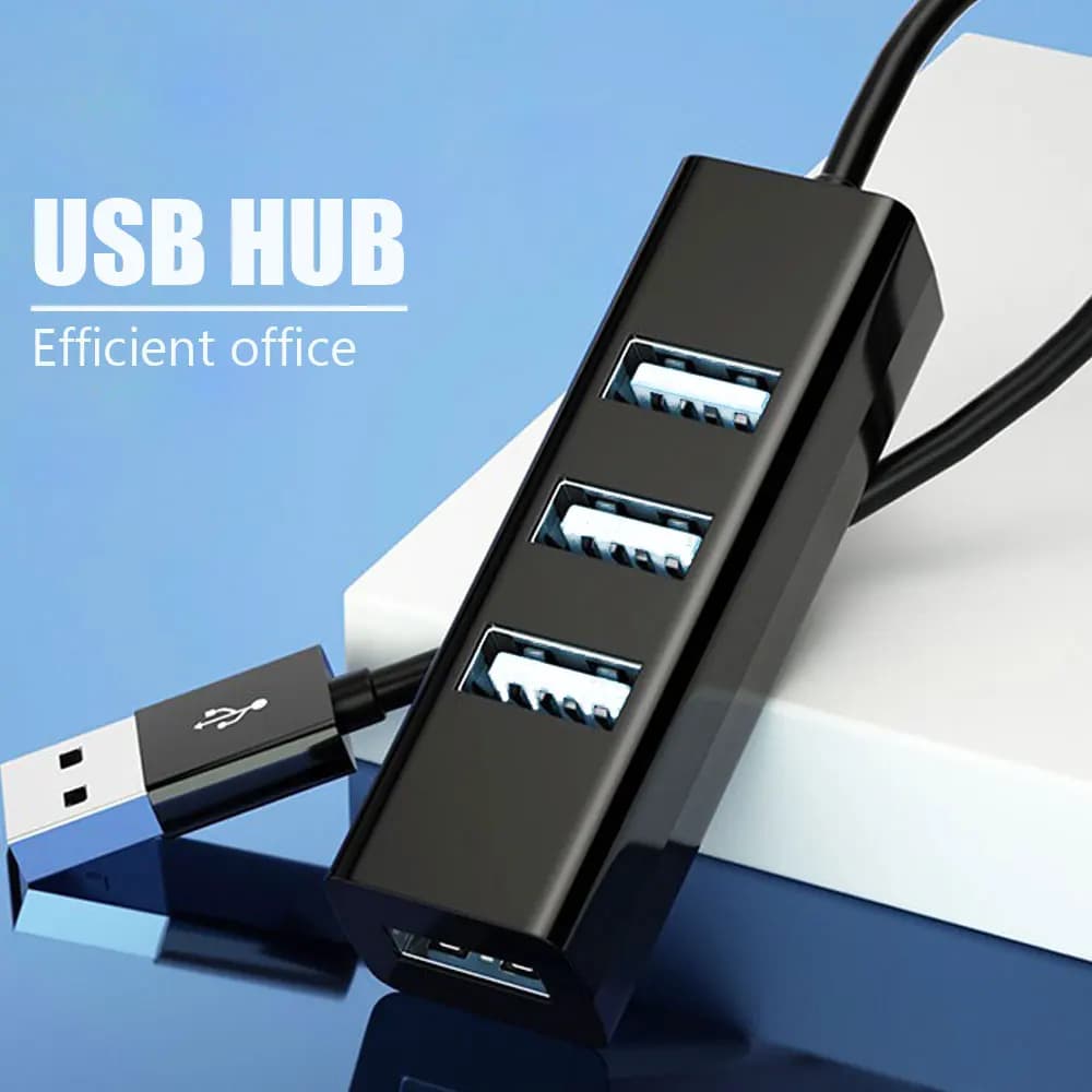 Espansore USB 2.0 Deviatore USB/Hub One Drag Quattro Adattatore di alimentazione 480Mbps Adatto per lettore di schede Flash Drive USB Fotocamera digitale
