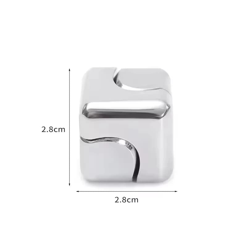 Cubo Girevole in Metallo, Giocattolo Antistress, Puzzle 3D, Giroscopio, Giochi Educativi Sensoriali per Adulti