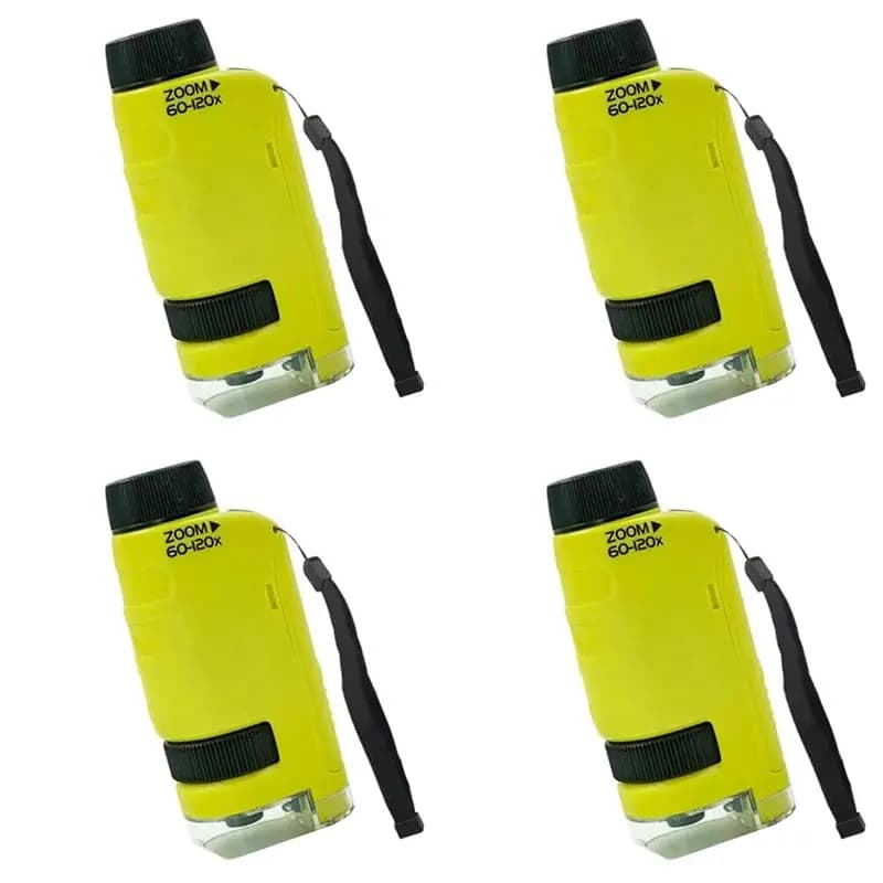 Microscopio Portatile per Bambini Most-4X Minilabsters, Mini Labsters (Verde)