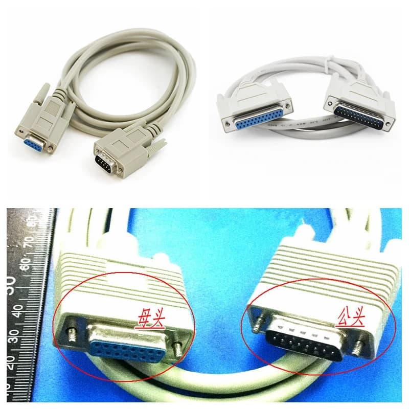 Cavo di prolunga connettore 1PC da maschio a femmina per collegare il cavo adattatore USB DB9/15/25