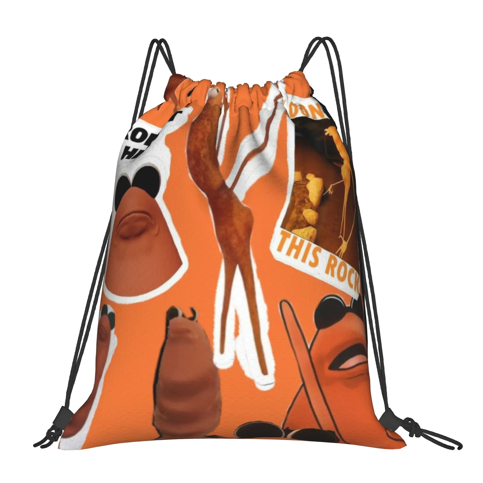 Marcus The Worm 15 Marcus The Worm Zaino sportivo portatile con coulisse, Zaino da equitazione, Borse con coulisse per scarpe da palestra