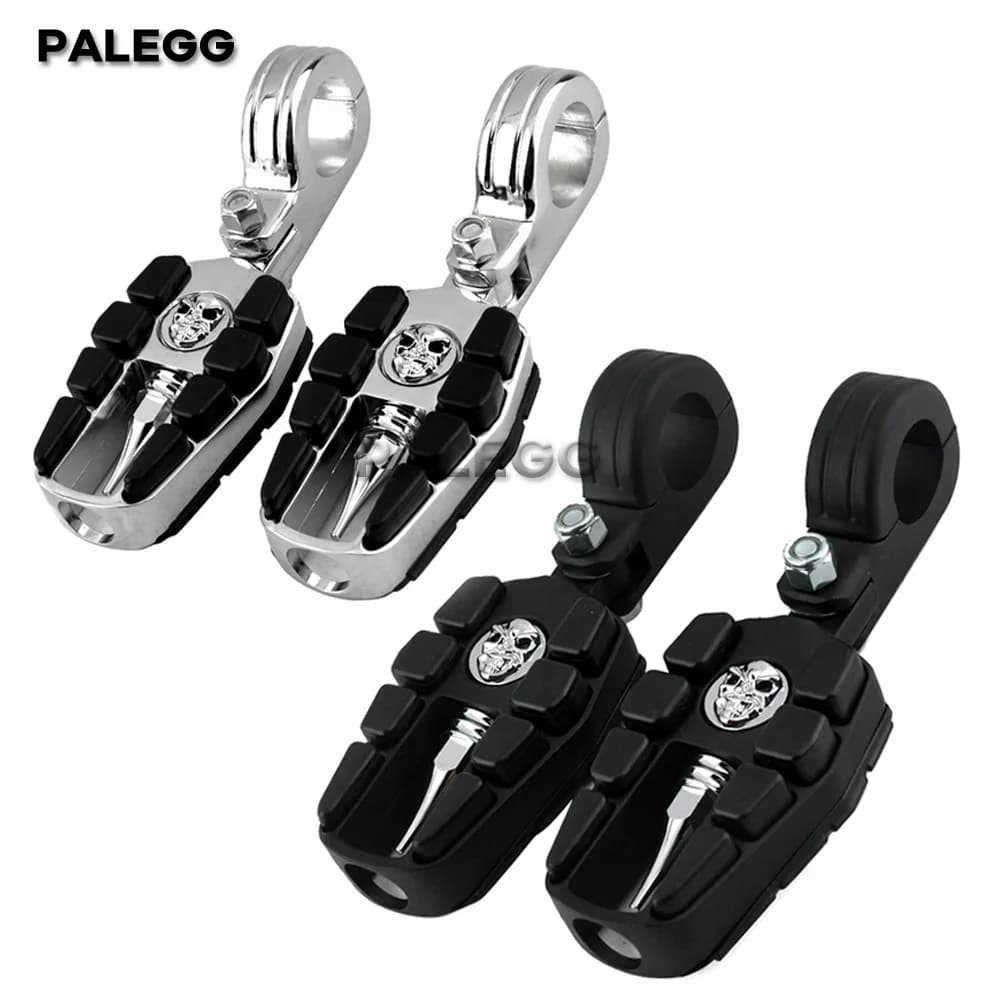 Moto 32mm/ 38mm Highway pioli motore Guard Bar morsetto poggiapiedi pedane pedale per Harley Suzuki Yamaha Cafe Racer universale