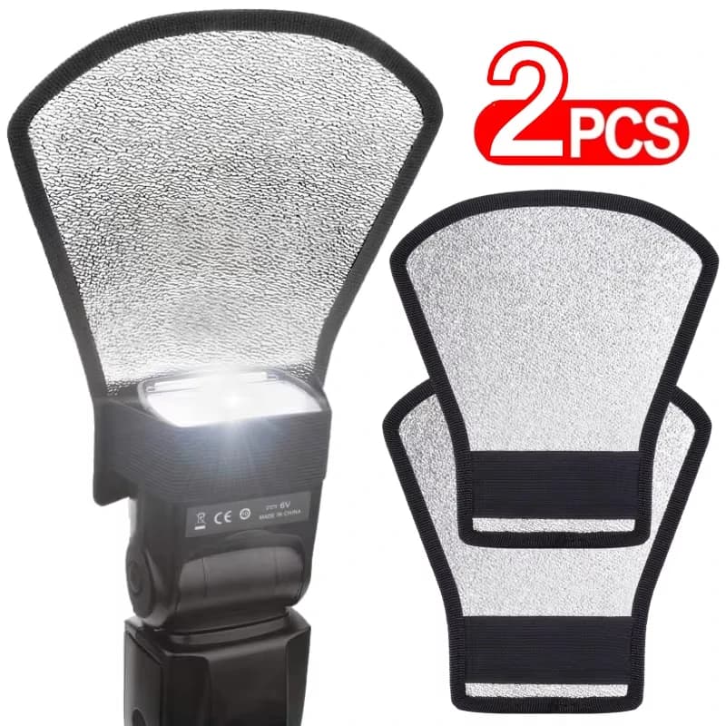 Softbox universale Flash Bounce Riflettore Diffusore Softbox Accessori per fotocamera Argento Bianco per Canon Nikon Camera Photo Studio