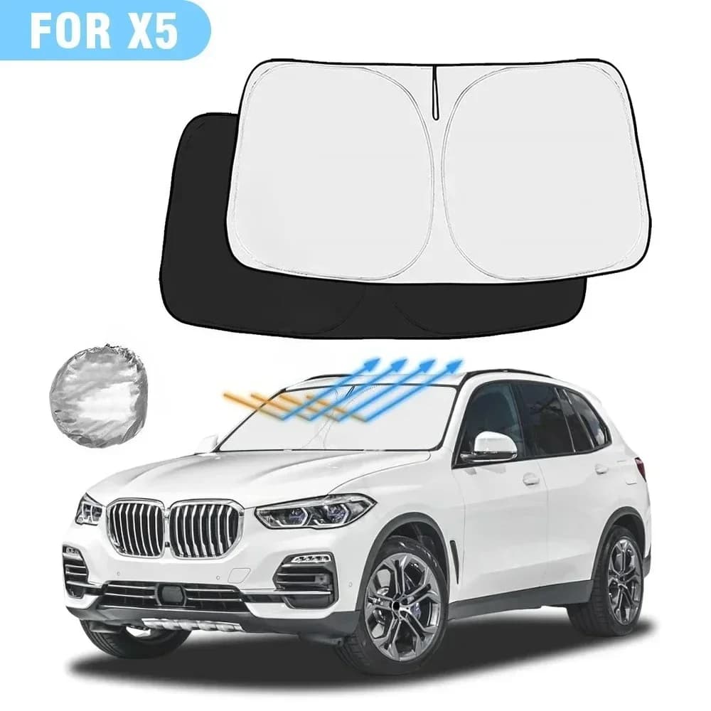 For BMW X5 2019 2020 2021 2022 2023-2025 Car Windshield Sunshade Cover Front Window Sun Shade Visor Auto Interior UV Protection