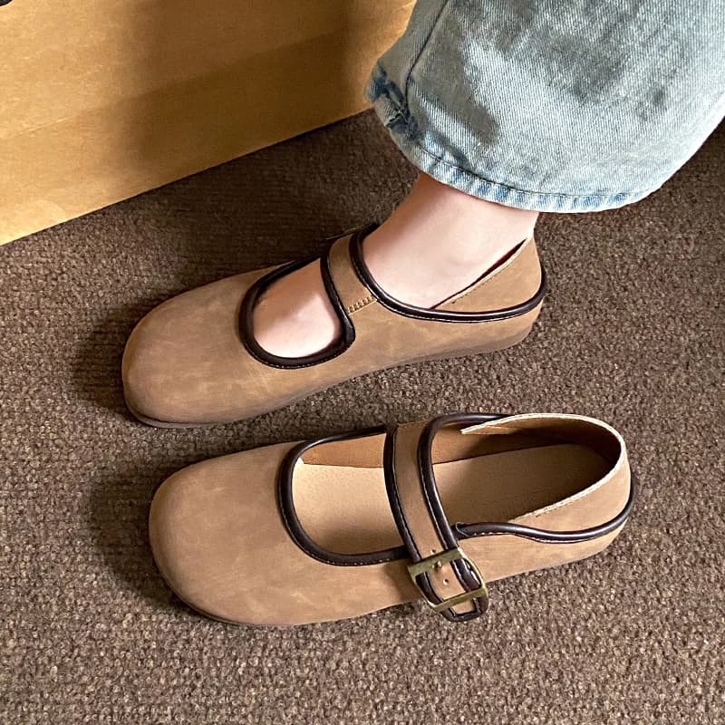 Scarpe da donna casual streetwear, ballerine, mocassini a tinta unita