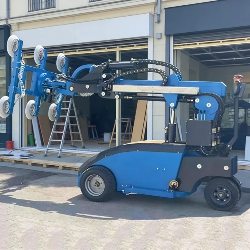 Sollevatore Elettrico Pneumatico a Ventosa per Vetro, Personalizzabile 300kg/600kg/800kg, con Rotazione Regolabile, Nuovo Robot di Sollevamento