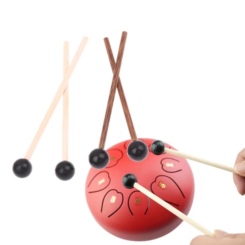 1 paio di lingua tamburo maglio bacchetta in silicone per bambini tamburo cavo martello strumento a percussione parte