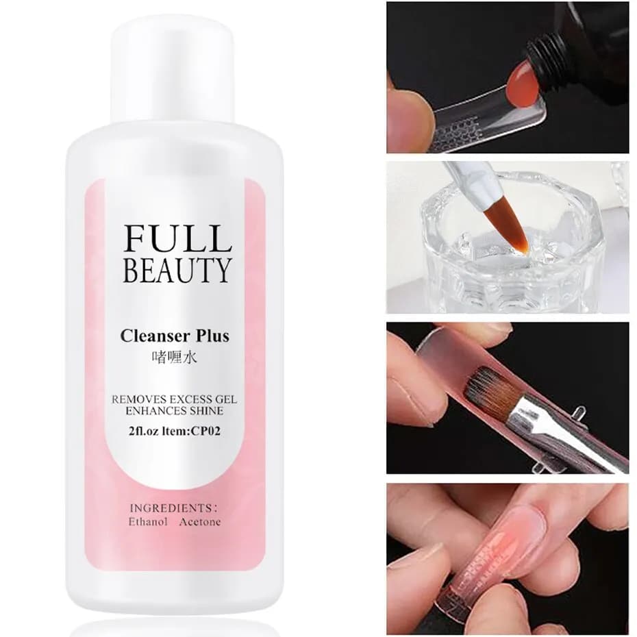 Soluzione antiscivolo liquida per unghie da 35ml per Gel di estensione delle unghie in polietilene detergente sgrassante per smalto Gel acrilico per costruttore UV rapido