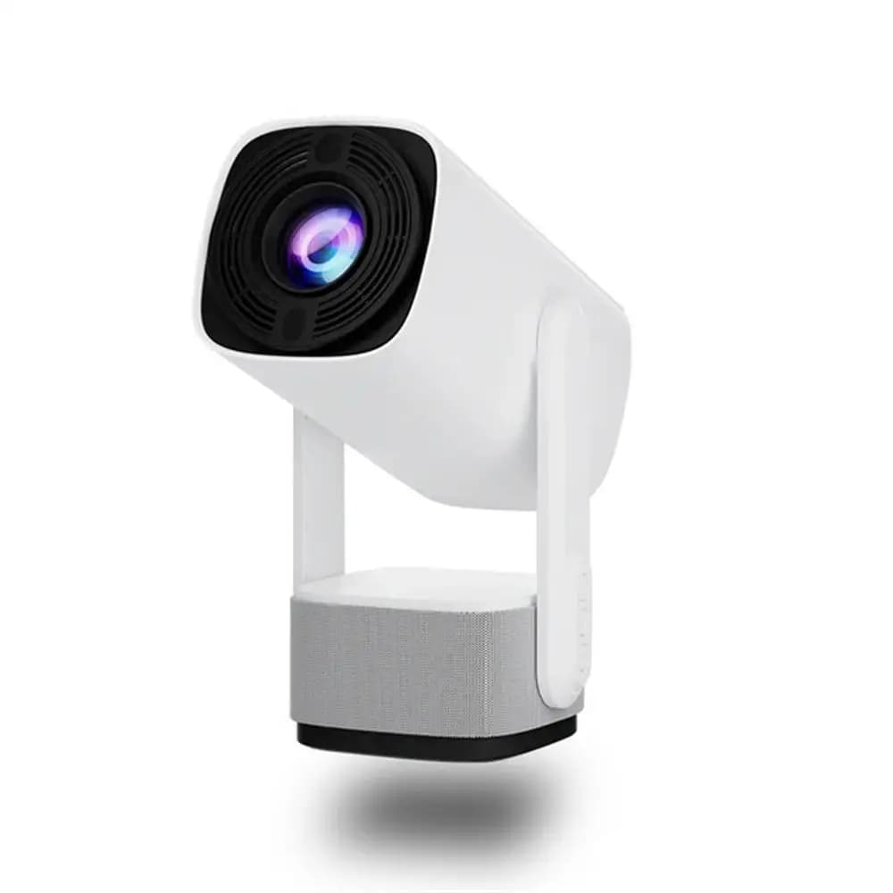 Proiettore K2 Android 11.0 con WiFi6 2.4/5G, BT5.2, supporto 720P, 230 ° Proiettore Smart Portatile 4K per Home Cinema con Angolo Flessibile per Esterni