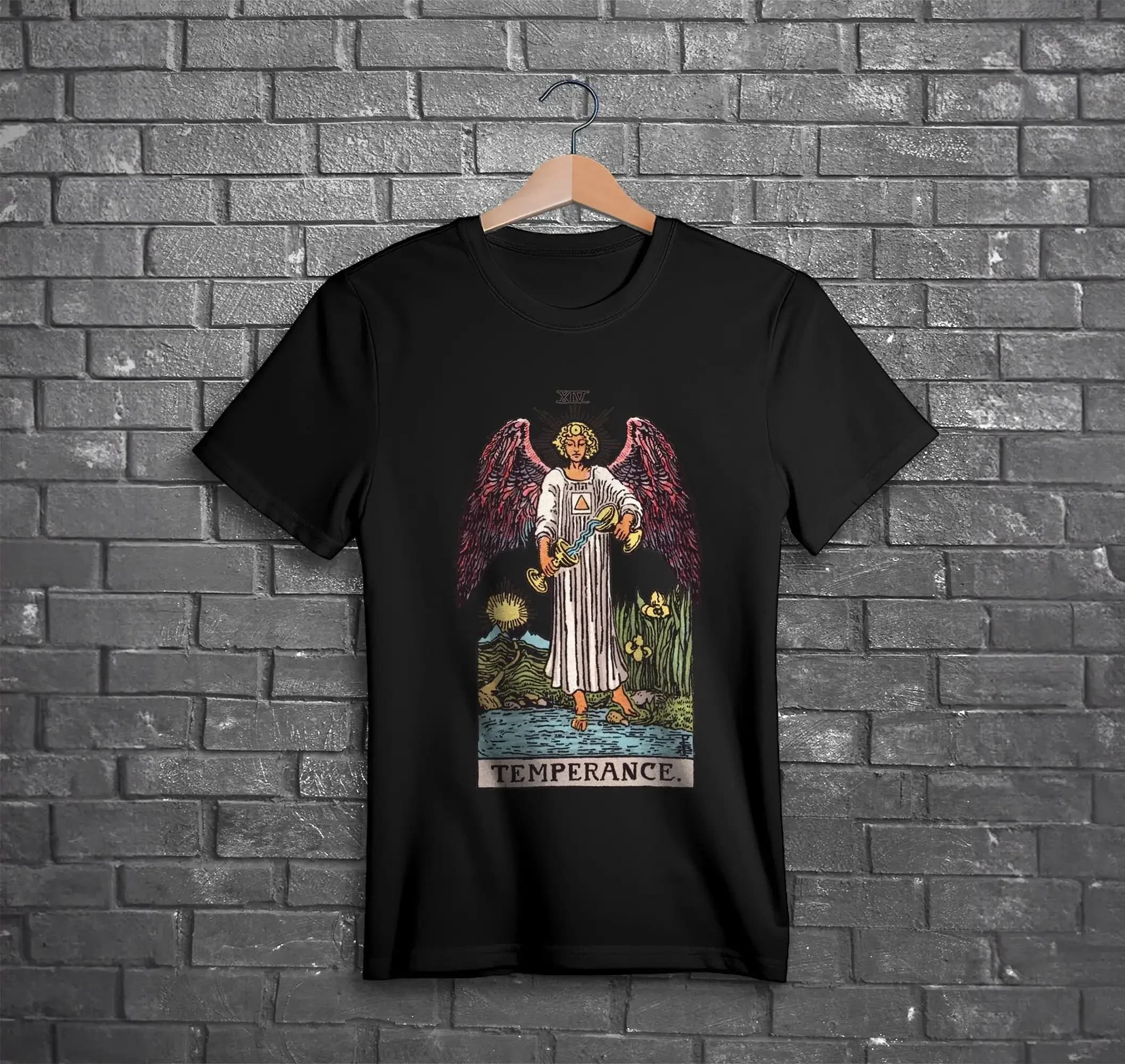 Tarocchi T-shirt Temperance Card Gothic Occult Style Alternative Witchy per un amico