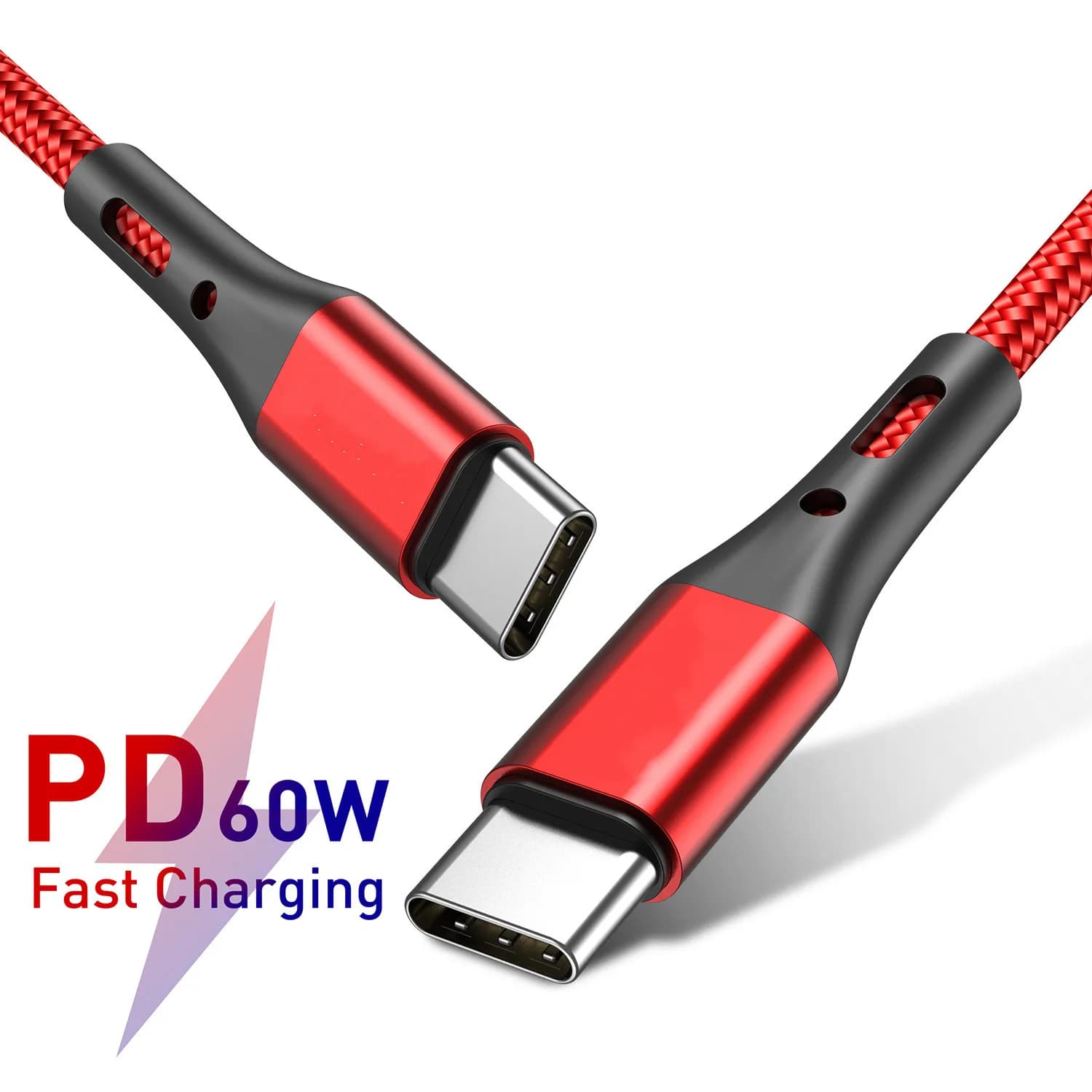 Cavo USB C a USB tipo C da 60 W USBC PD QC3.0 Cavo di ricarica rapido Cavo USB-C 3A Tipo-c per Xiaomi X3 M3 Samsung MacBook iPad Huawei