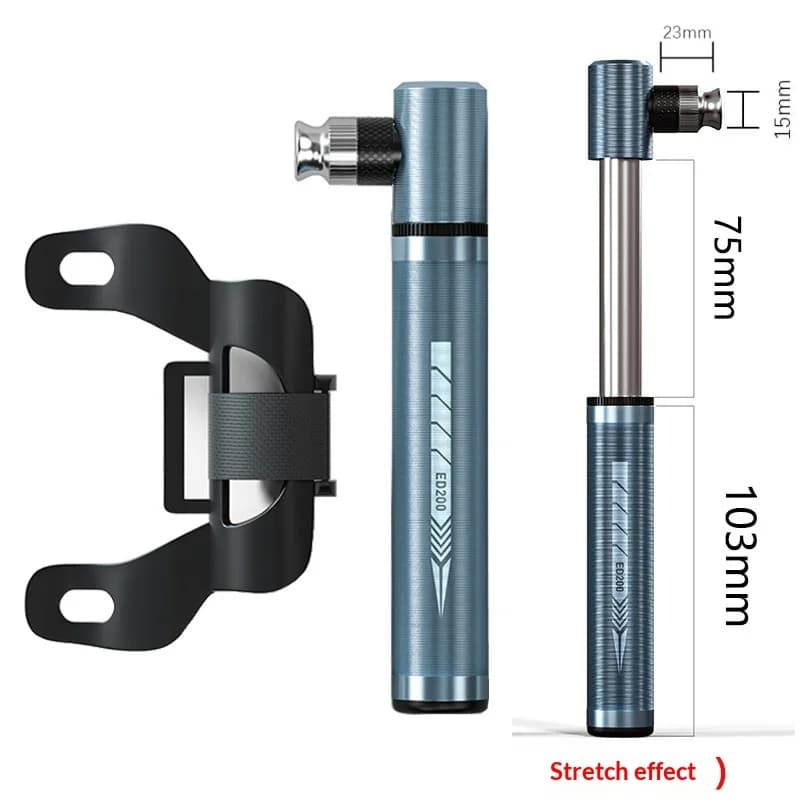 Mini pompa portatile per bicicletta Ed200, universale, adatta a valvole Presta e Schrader, per mountain bike, bici da strada, basket, attrezzatura da ciclismo domestico